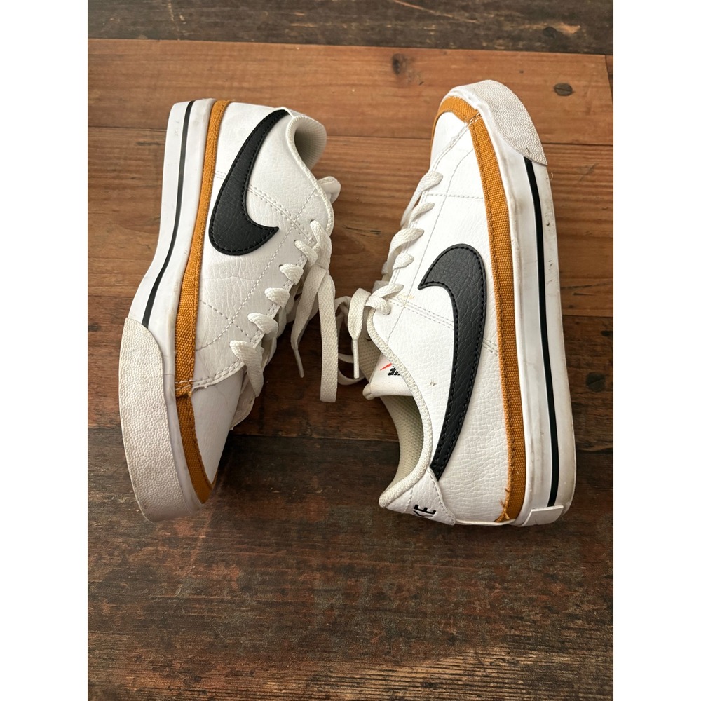 Nike Court Legacy Next Nature Womens Shoes White Black Ochre DH3161-100 Size 6 - Picture 2 of 11